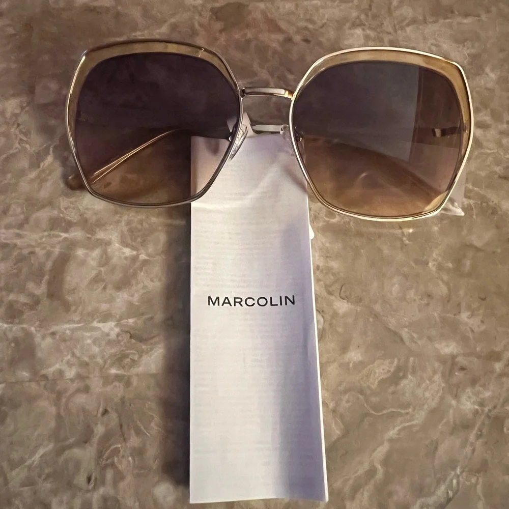 Guess Factory Brown Gradient Butterfly Ladies Sunglasses GF0410 33F 59 NWT‎ NEW